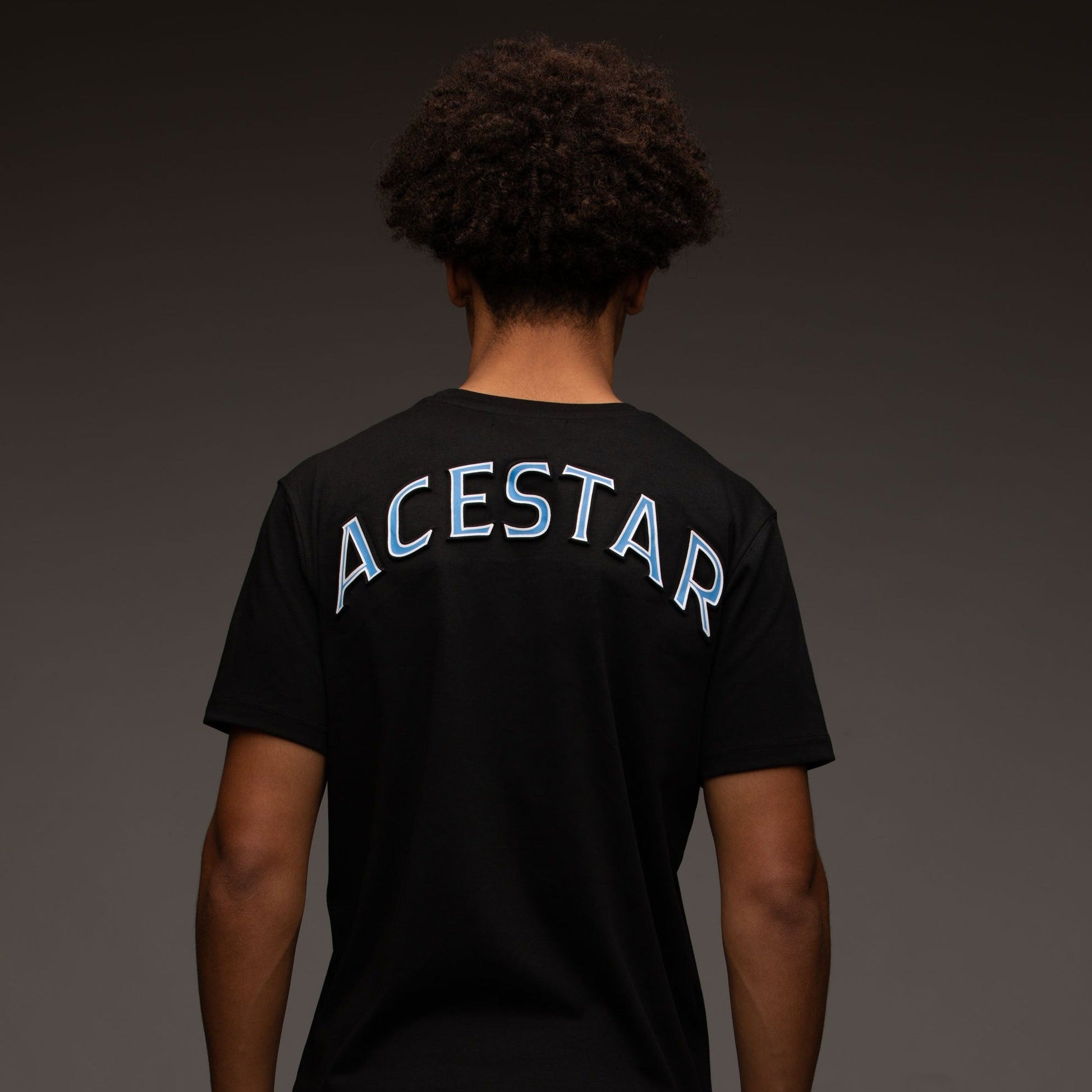Back of Azure Vigilante Tee - Acestar Global