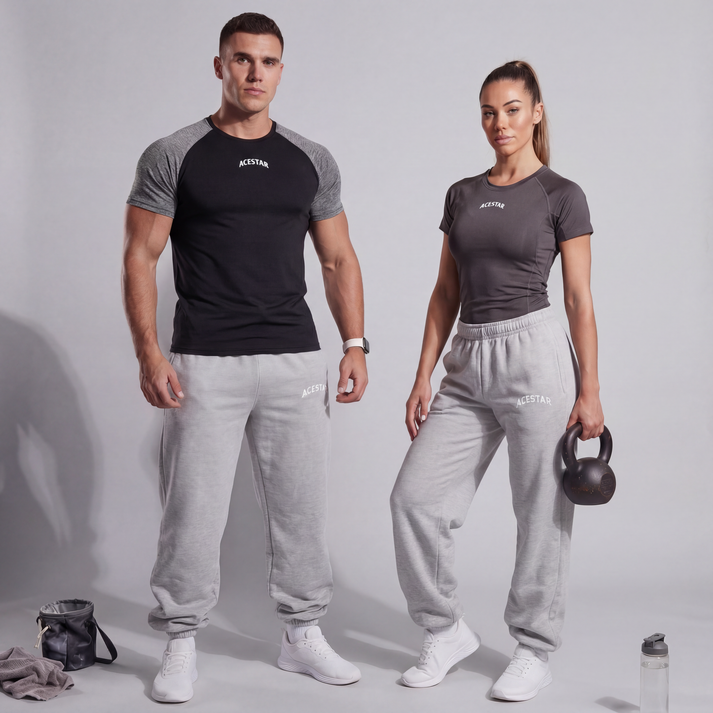 Grey Baggy Joggers